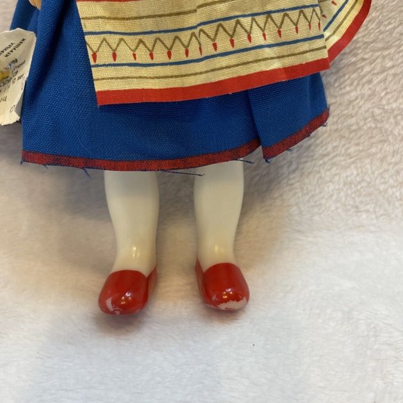 VINTAGE 1970s Mockobckar Russian Doll - Hard Plastic Approx. 12” - Folk Costume. - Picture 3 of 9